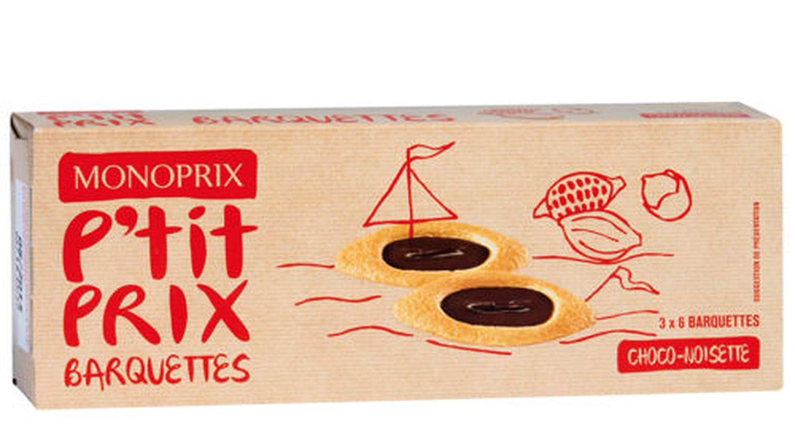 Barquettes P'tit Prix de Monoprix