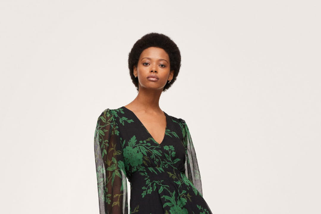 Robe en gaze de Mango