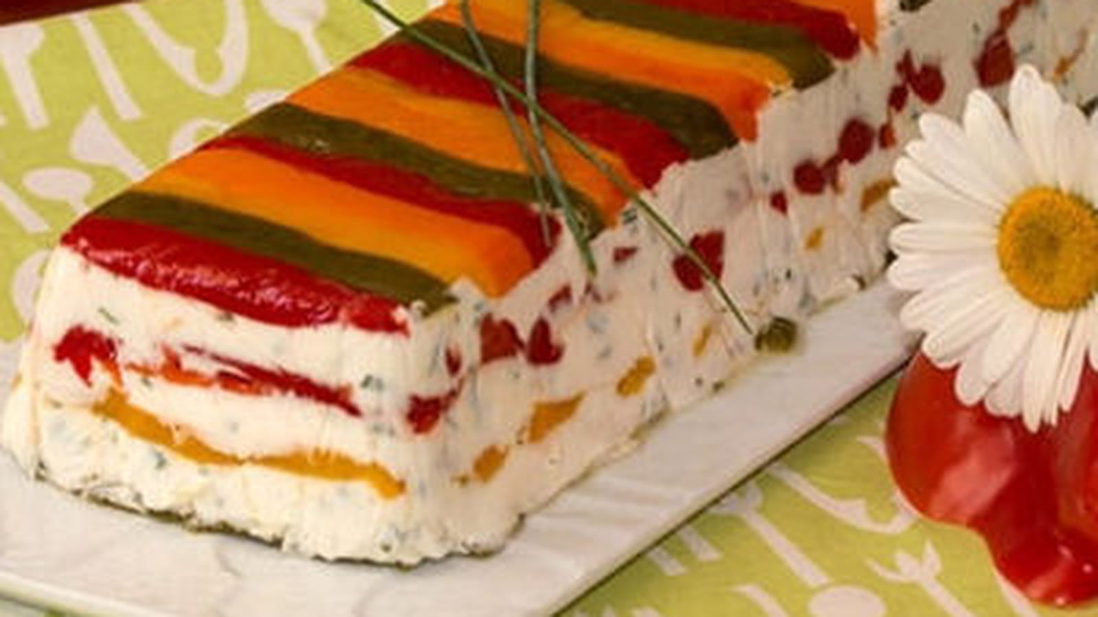 Terrine de chèvre aux poivrons