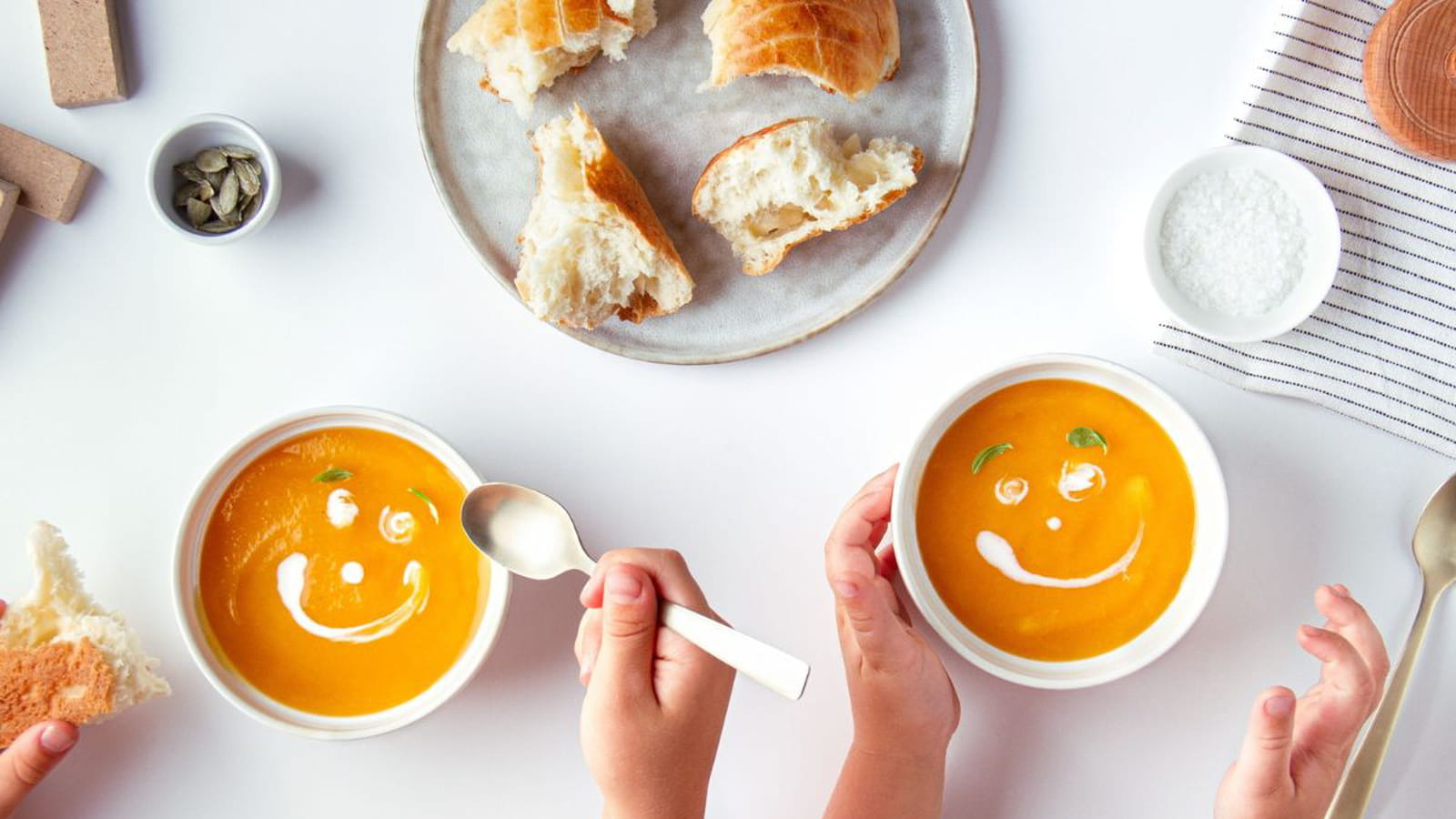 Soupe avec un sourire