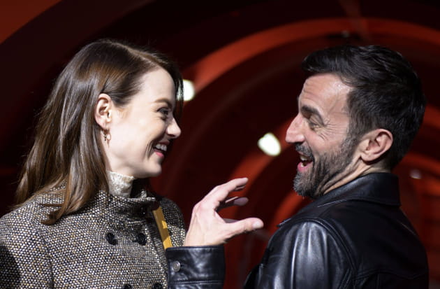 Emma Stone et Nicolas Ghesquiere, heureux de se retrouver