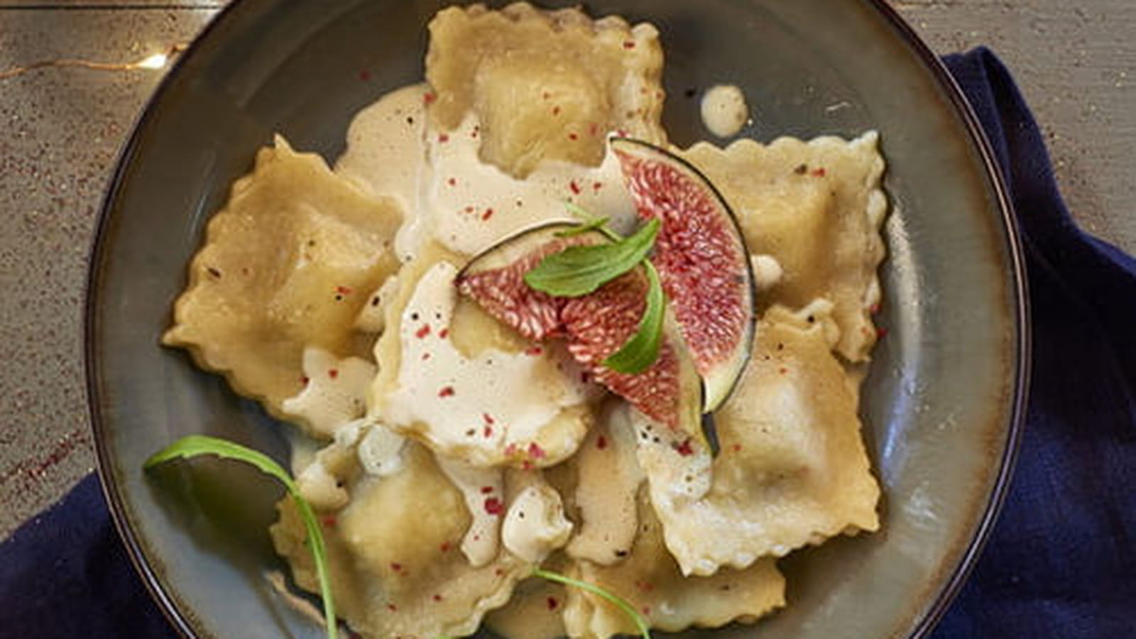 Ravioles sauce au foie gras (Thermomix)