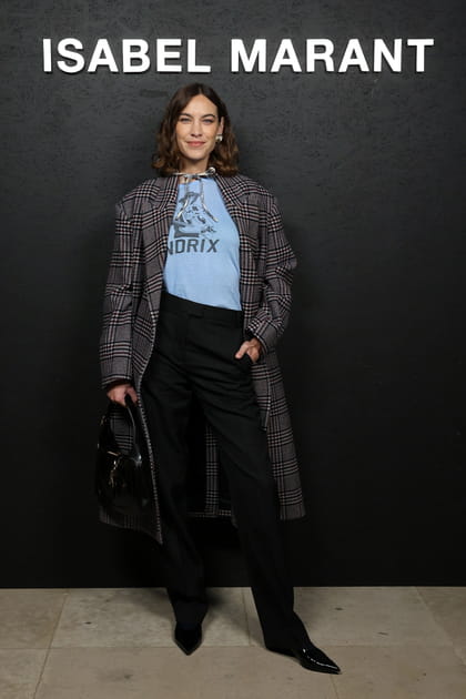 Alexa Chung au défilé Isabel Marant