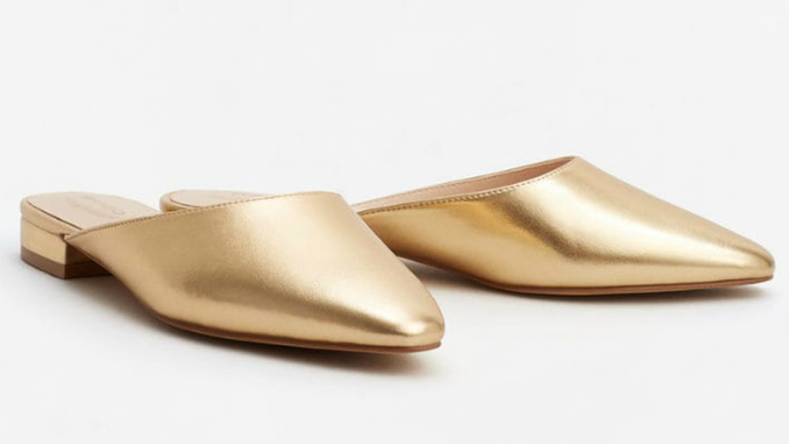 Mules métallisées