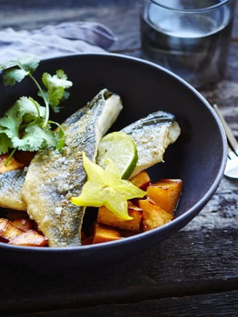 Filet de dorade grill&eacute;e au citron et &agrave; la coriandre