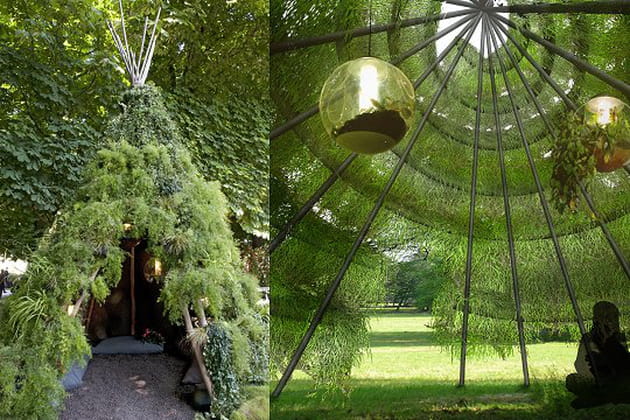 Un tipi tout en herbe