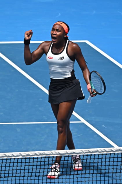 La joueuse de tennis Coco Gauff à l'Open d'Australie en 2022