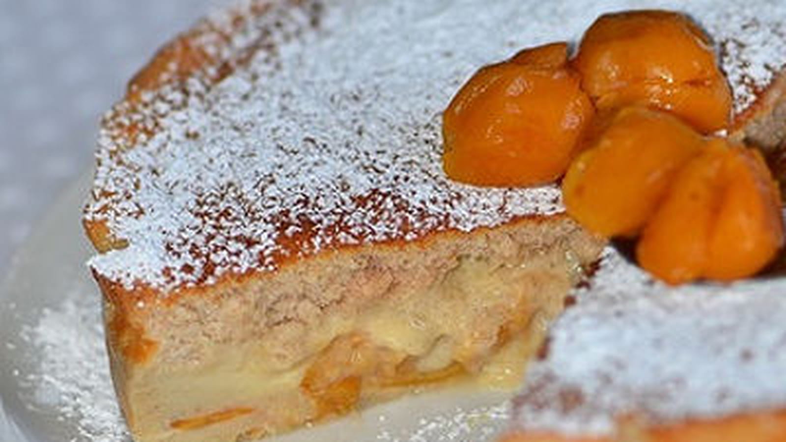 Gâteau magique mirabelles et cannelle