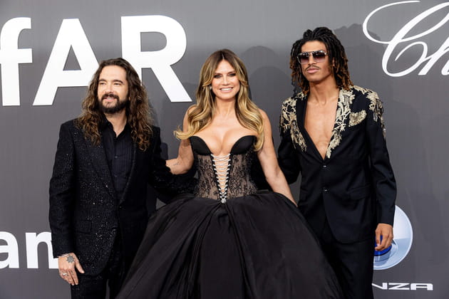 Heidi Klum fi&egrave;re aupr&egrave;s de son fils, le g&eacute;ant Henry Samuel &agrave; l'amfAR Cannes 2026