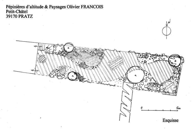 Esquisse du futur jardin