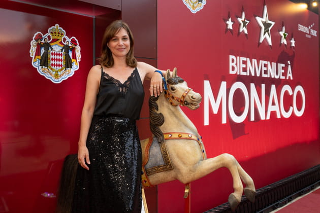 Nathalie P&eacute;chalat &eacute;tait &agrave; la soir&eacute;e d'inauguration du quartier de Monaco dans Europa-Park