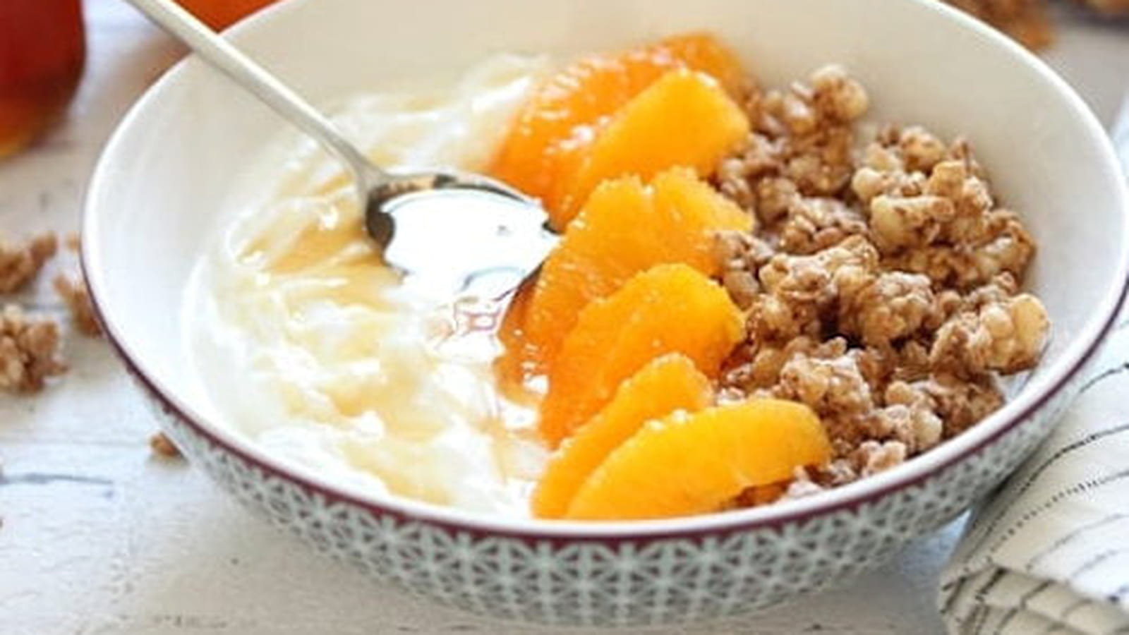 Bowl vitaminé fromage blanc, orange et miel