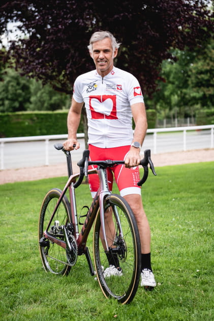 Paul Belmondo et son vélo