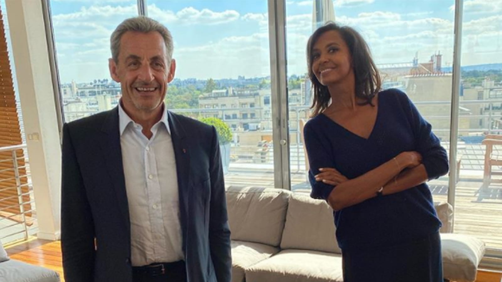 Nicolas Sarkozy et Karine Le Marchand