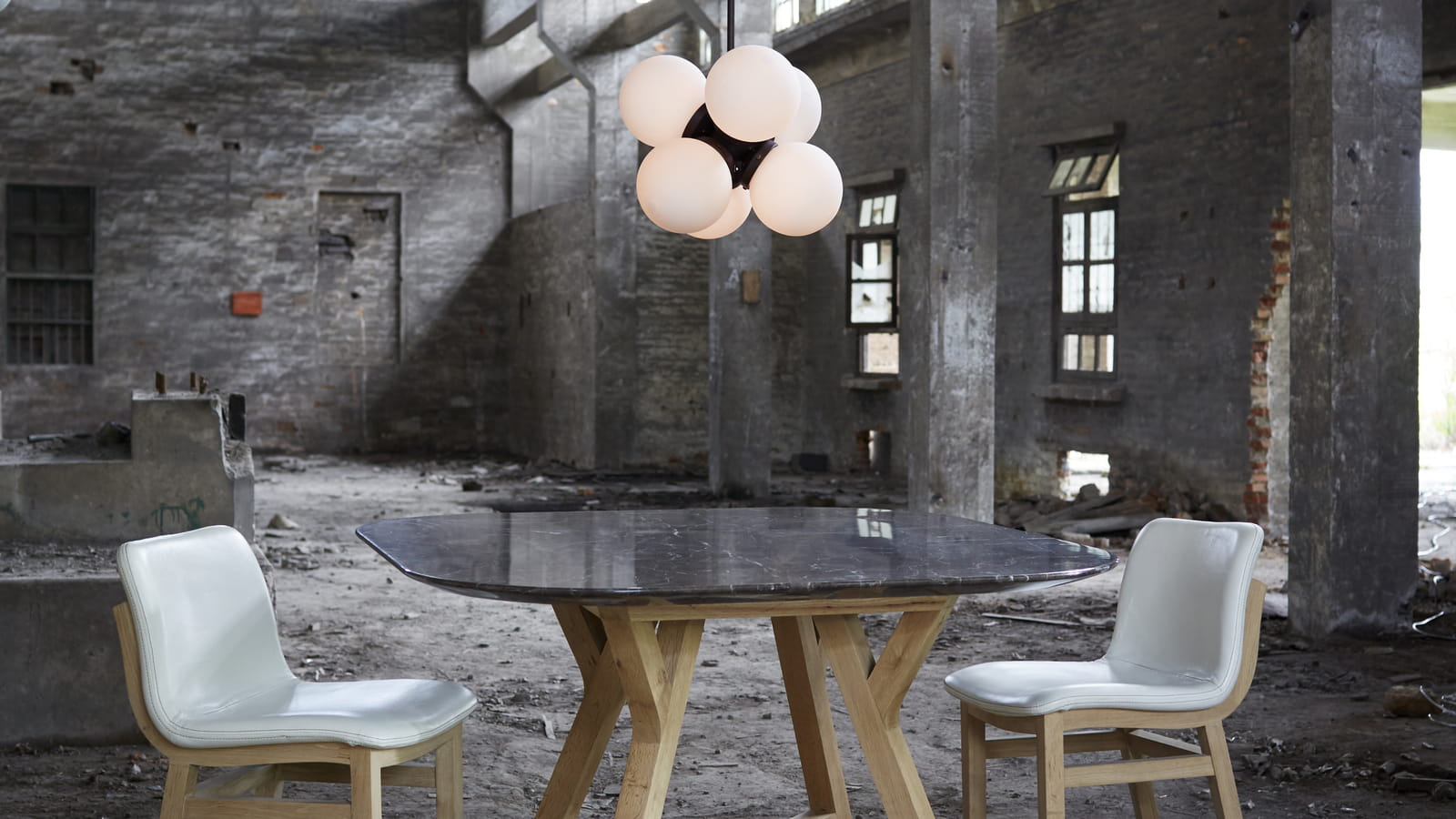 Table Stoneleaf Bleu Nature
