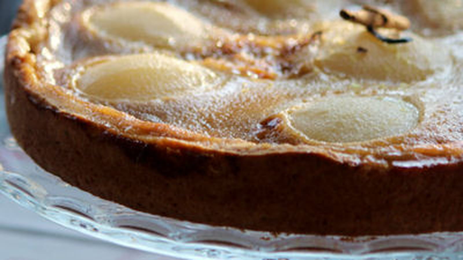 Tarte aux poires comme une crème catalane