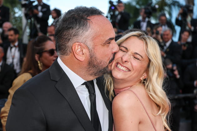 Francois-Xavier Demaison, complice avec sa femme Ana&iuml;s Tihay &agrave; Cannes