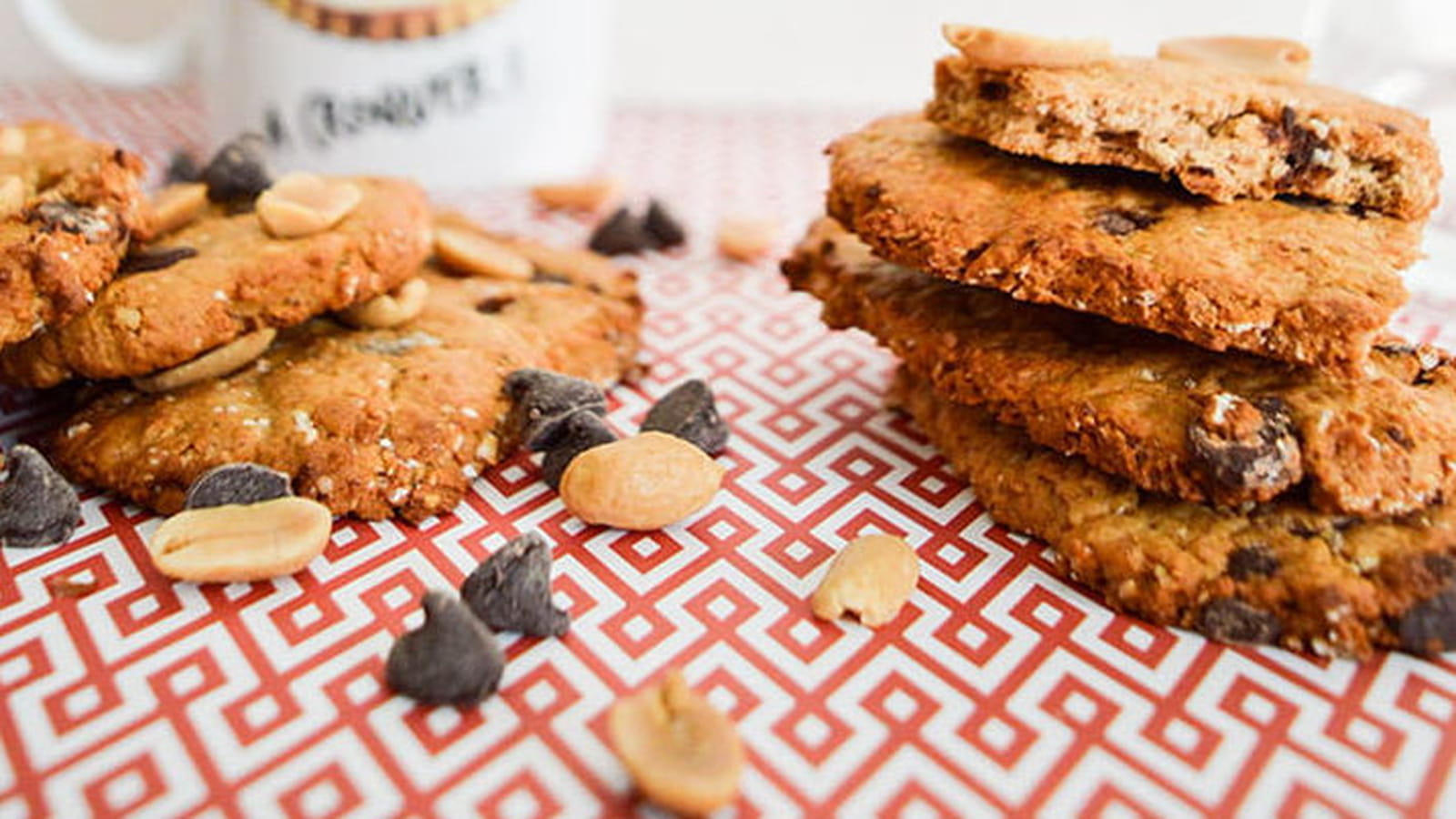 Biscuits vegan choco-cacahuètes