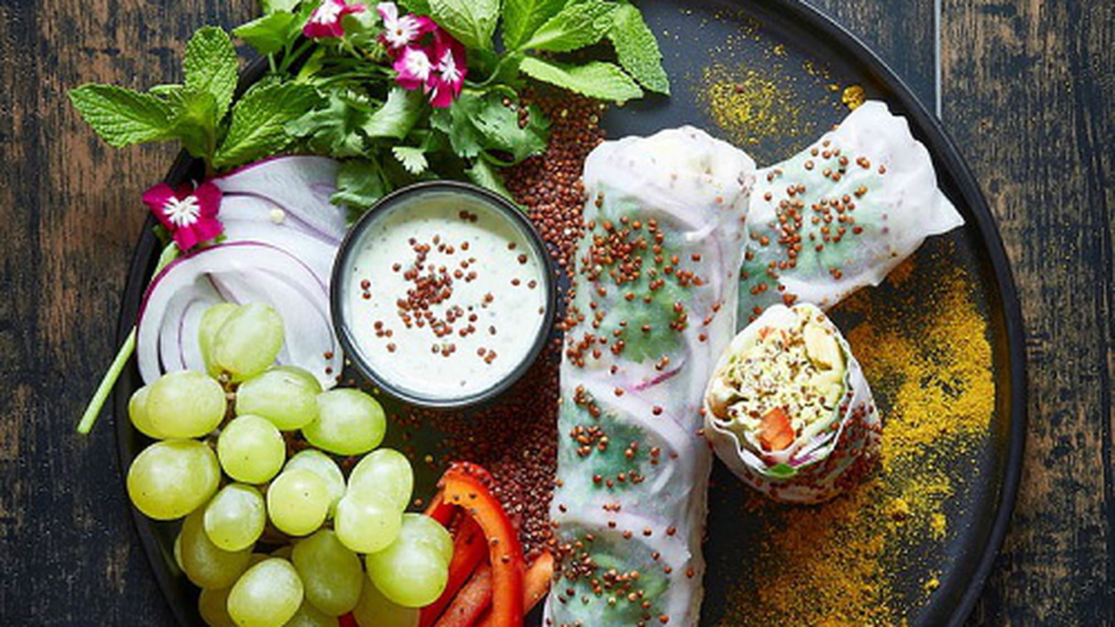 Rolls poulet curry