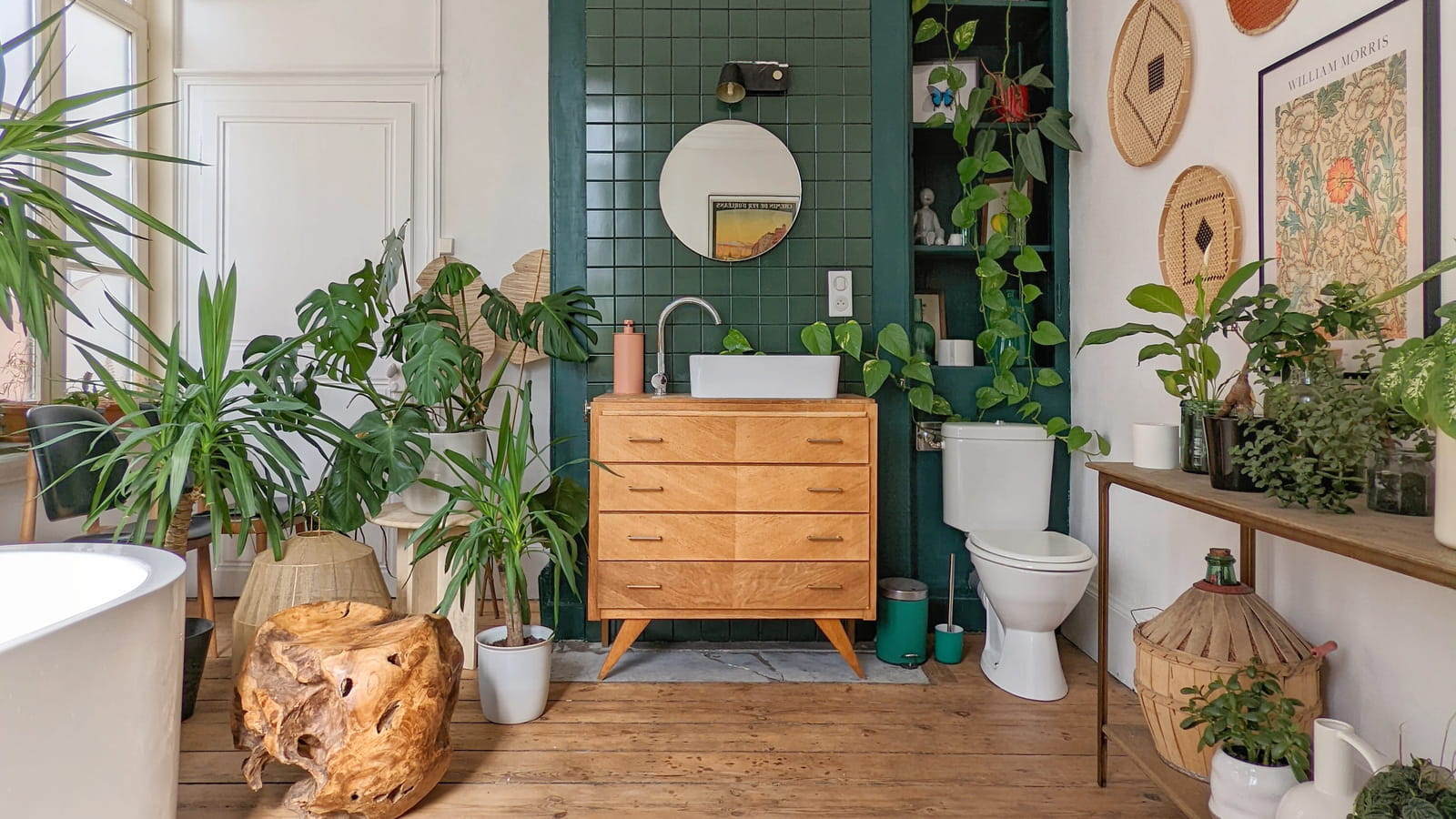 Salle d'eau jungle