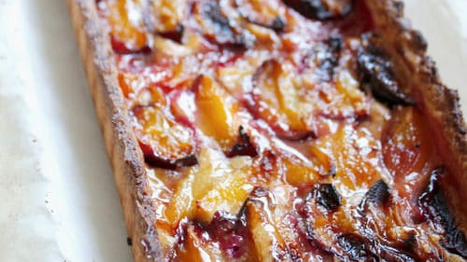 Tarte alsacienne aux quetsches et mirabelles