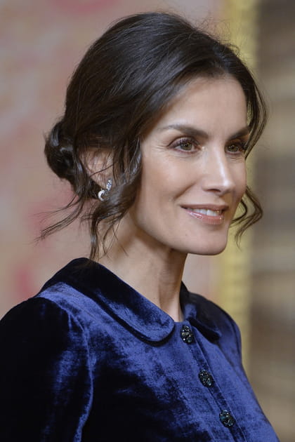 Le chignon royal de Letizia d'Espagne