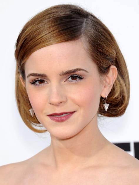 Emma Watson, &eacute;l&eacute;gante avec son carr&eacute; arrondi