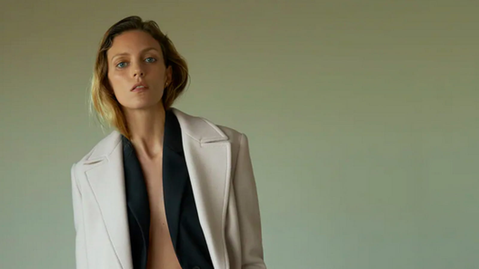 Manteau blanc Zara