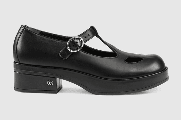 Babies en cuir de Gucci