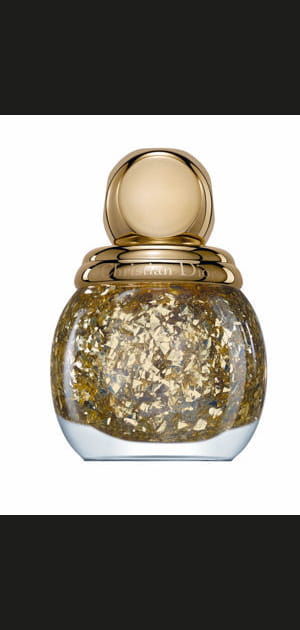 Top coat effet feuille d'or Golden Shock de Dior