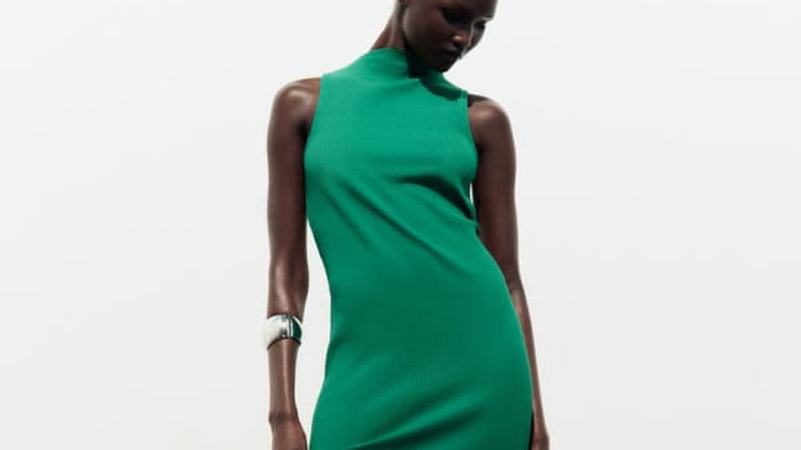 Robe verte Zara