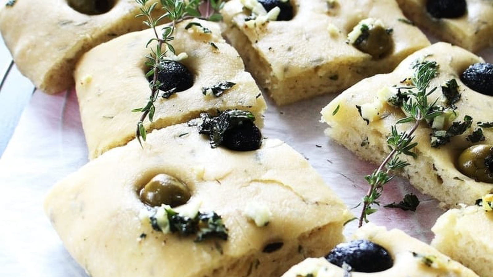 Focaccia aux olives