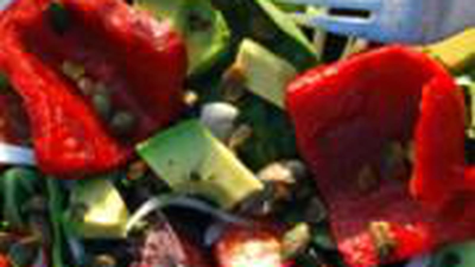 Salade aux poivrons grillés