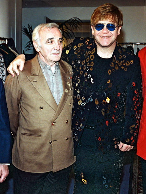 Charles Aznavour et Elton John