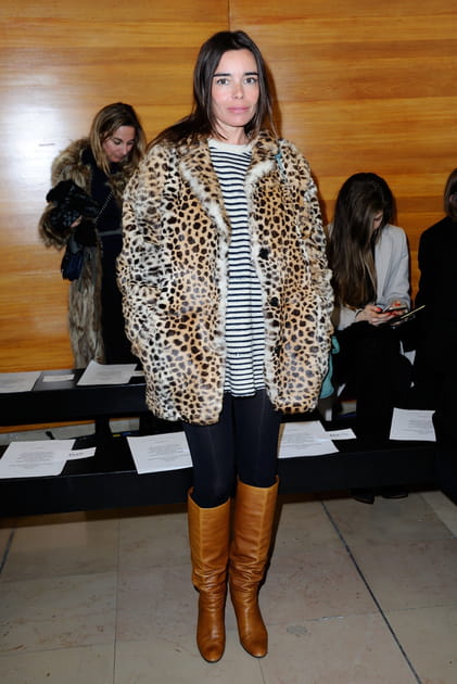 Elodie Bouchez au défilé Anthony Vaccarello