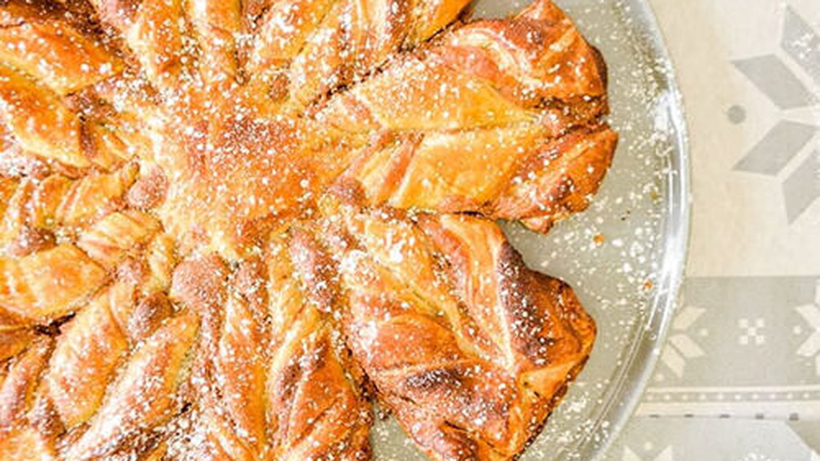 Etoile feuilletée au spéculoos