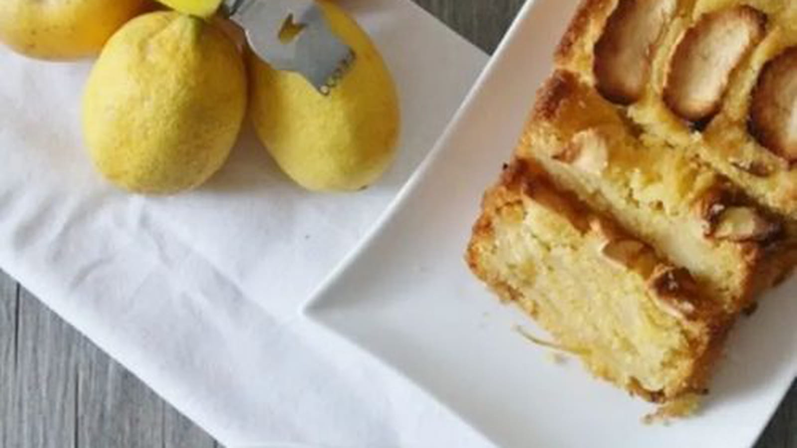 Cake polenta pommes - citron