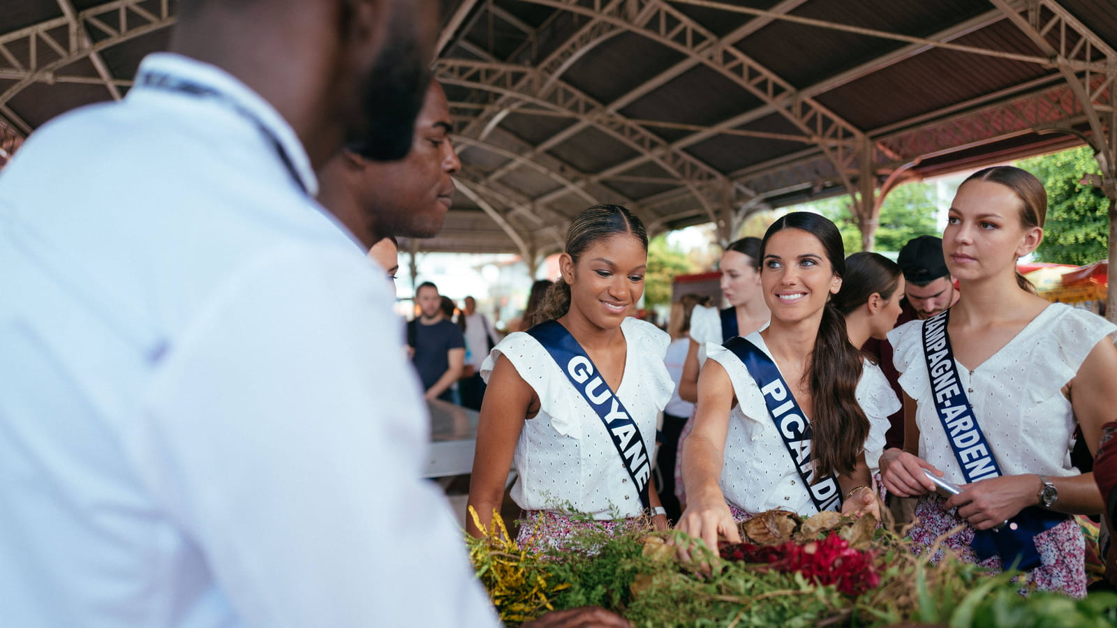 Miss Guyane, Miss Picardie et Miss Champagne-Ardenne à Pointe-à-Pitre
