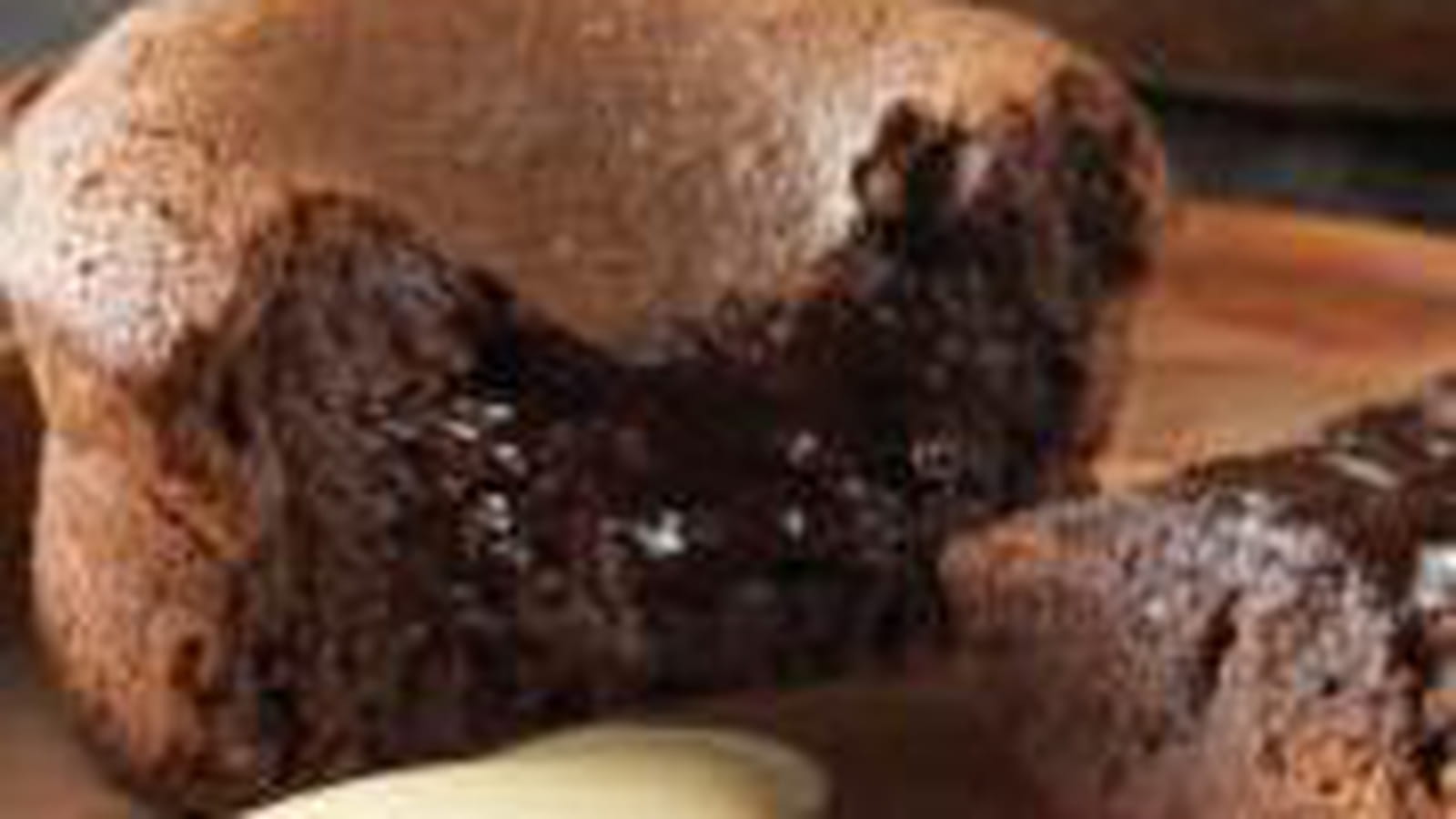 Fondant au chocolat et sa crème anglaise