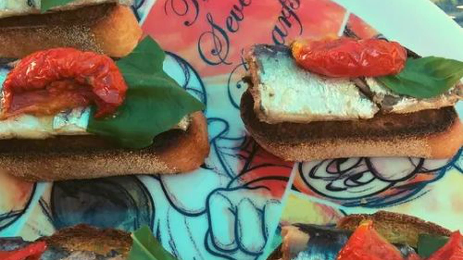Bruschetta aux sardines