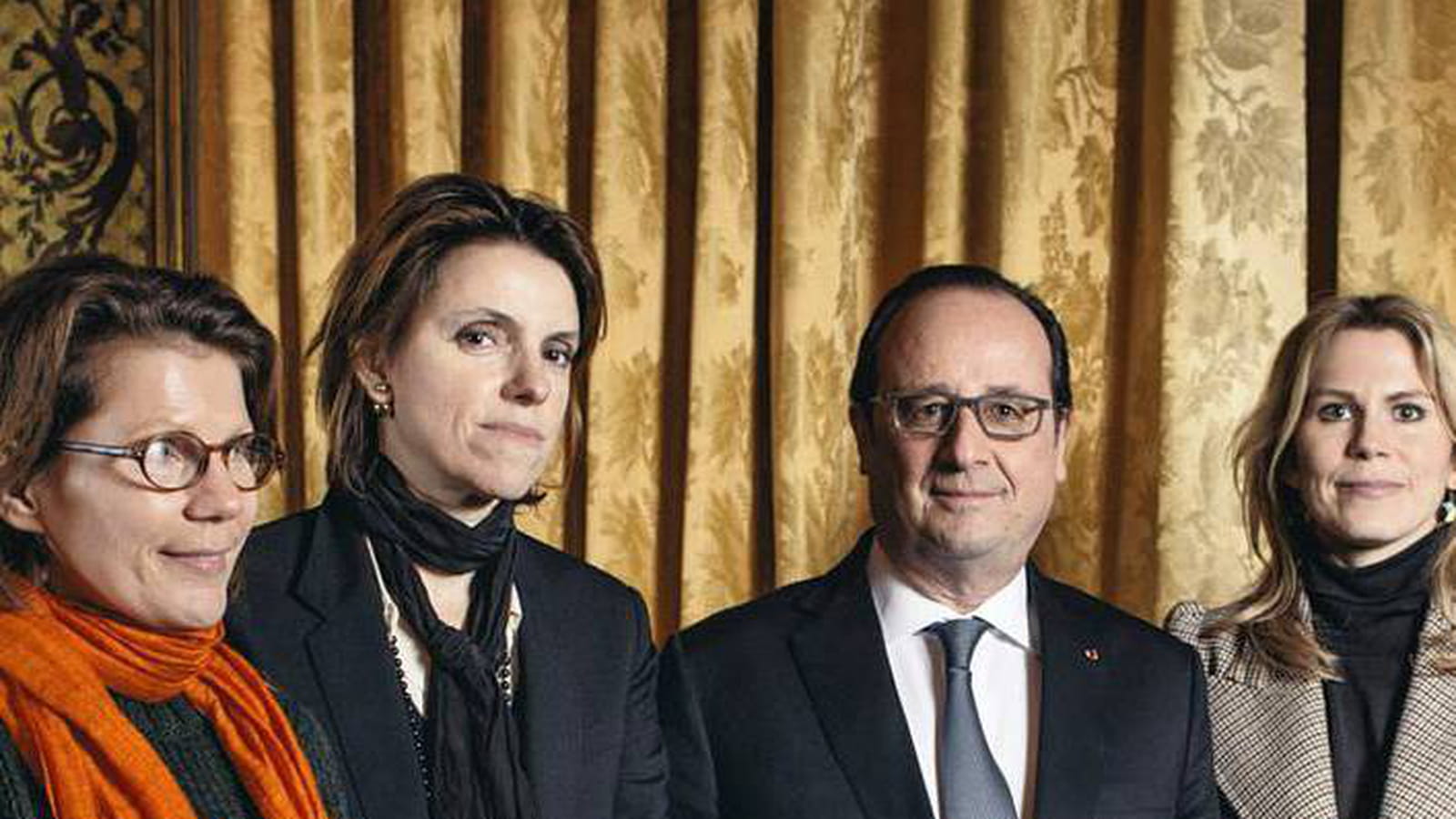 François Hollande chez Elle