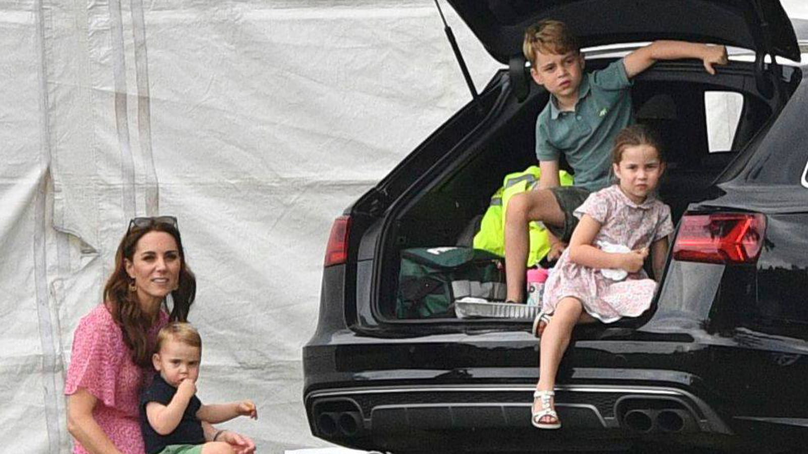 Kate Middleton, prince Louis, prince George et princesse Charlotte