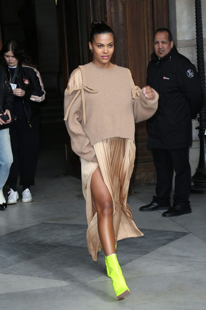 Tina Kunakey au d&eacute;fil&eacute; Stella McCartney