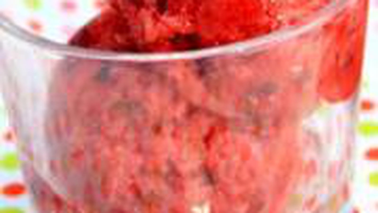 Sorbet fraise et basilic (sans sorbetière)