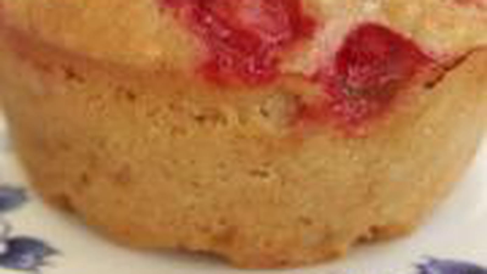 Muffin groseille et citron, sans beurre