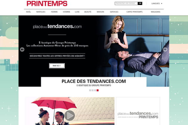 Le e-shop du Printemps