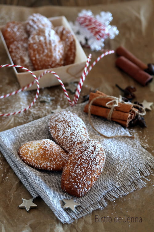 Madeleines de Commercy aux épices de Noël