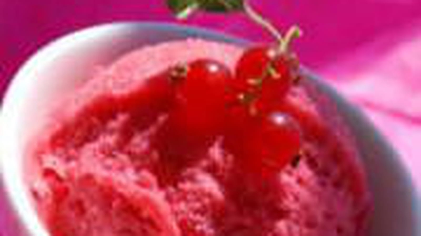 Sorbet aux groseilles
