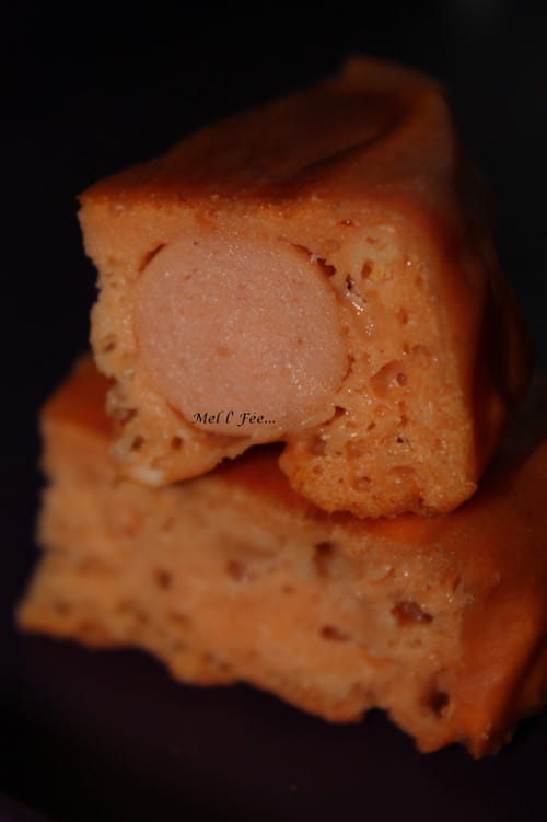 Gâteau saucisses knacki / tomate