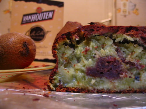Cake marbré choco-kiwi